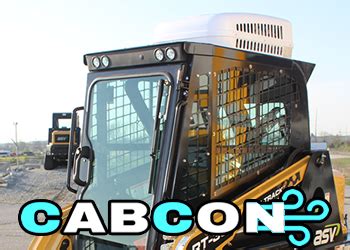 skid steer with stereo and air conditioning|CabCon .